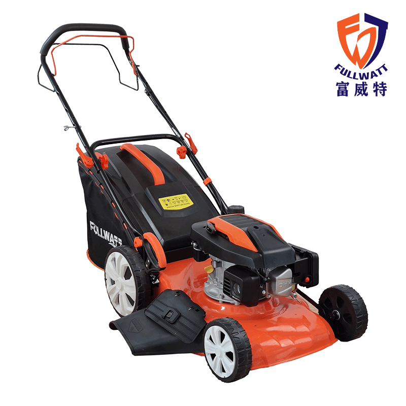 Fullwatt 18" Rotary Lawn Mower(144cc)Self-propelled Central Height Adjustment 4in1, FMB460P-1