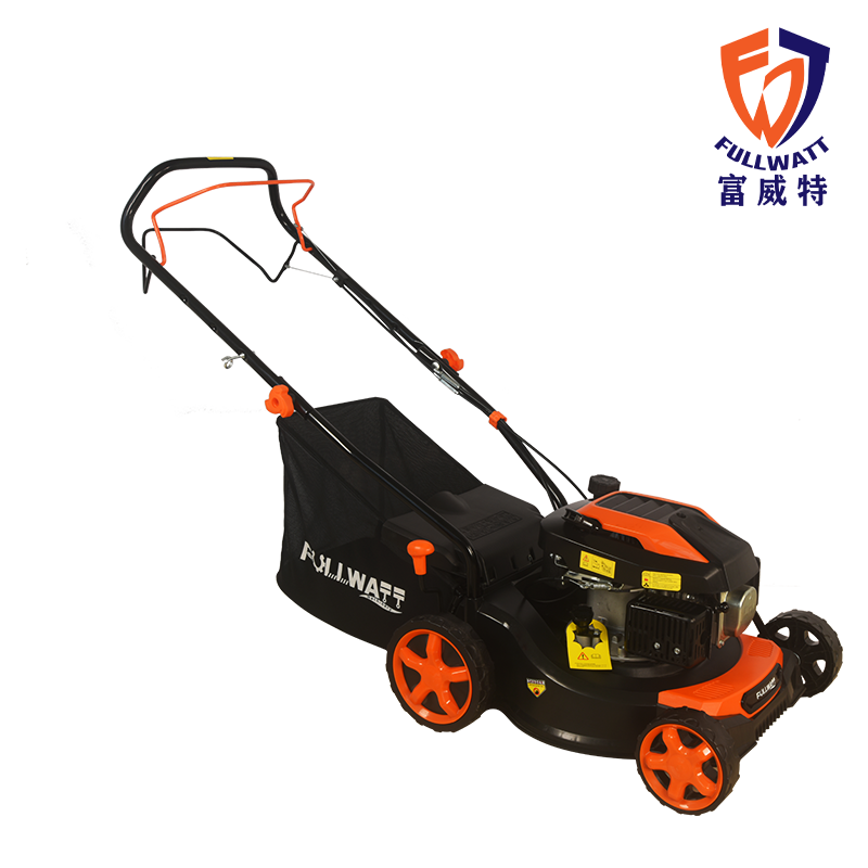 Fullwatt 16" Lawn Mower Self-propelled Central Height Adjustment Plastic Deck Rotary (99cc),  FMJ410BG